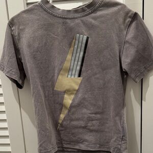 Kids Gray Lightning Bolt T-Shirt size 4t